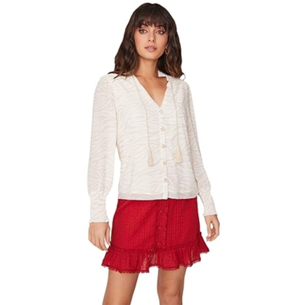 Lost + Wander Seine Sunset Skirt Red Size Small New
